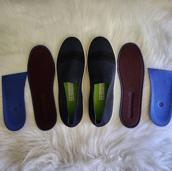 *NWOB* Rothy's The Sneaker in Midnight Stripe - Picture 7 of 8